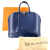 Louis Vuitton Alma MM Epi Leather Blue Indigo Bag