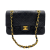 Chanel Classic Double Flap Chain Bag Black Leather Small