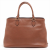 Prada Vitello Phenix Brown Leather Handbag