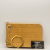 Chanel Handcuff Pochette Beige Leather Bar Gold