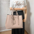 Prada Double Belted Strap Large Saffiano Leather 2-Way Beige Tote