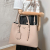 Prada Double Belted Strap Large Saffiano Leather 2-Way Beige Tote