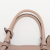 Prada Double Belted Strap Large Saffiano Leather 2-Way Beige Tote