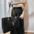 Saint Laurent Loulou Large Black Leather Tote