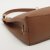 Prada Vitello Phenix Leather One Shoulder Brown