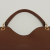 Prada Vitello Phenix Leather One Shoulder Brown