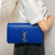 Saint Laurent Kate Medium Grain de Poudre Leather Blue 2-Way Flap Bag