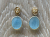 Marco Bicego Lunaria aquamarine and 18K gold drop earrings