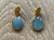 Marco Bicego Lunaria aquamarine and 18K gold drop earrings