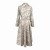 Christian Dior Langes Kleid Caryatid aus cremefarbener und taupefarbener Baumwolle
