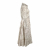 Christian Dior Langes Kleid Caryatid aus cremefarbener und taupefarbener Baumwolle