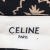 Celine langes Kleid aus schwarzer Viskose mit beigem Blumenmuster