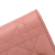 Christian Dior B Dior Pink Light Pink Calf Leather Cannage Wallet Italy
