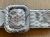 de nicola Gorgeous grey-blue genuine python belt