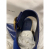 Celine Satin gold Broche Royal blue leather suede wedge Sandal