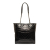 Chanel B Chanel Black Calf Leather Small Glazed skin Deauville Tote Italy