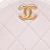 Chanel AB Chanel Pink Light Pink Patent Leather Leather Quilted Patent Round Clutch with Chain Italy
