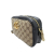 Gucci AB Gucci Brown Beige with Black Canvas Fabric Small GG Marmont Matelasse Camera Bag Italy
