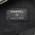 Chanel B Chanel Black Lambskin Leather Leather CC Quilted Lambskin Ribbon Round Clutch With Chain Italy