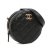 Chanel AB Chanel Black Calf Leather Quilted skin About Pearls Round Clutch with Chain Italy