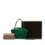 Bottega Veneta AB Bottega Veneta Green Calf Leather Maxi Intrecciato Mini Arco Satchel Italy