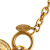 Chanel B Chanel Gold Gold Plated Metal CC Quilted Pendant Necklace France