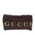 Gucci B Gucci Brown Beige with White Canvas Fabric GG Sukey Hobo Italy