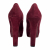 Miu Miu peeptoe platform heels in maroon suede with crystal heels