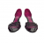 Sergio Rossi maroon patent leather heeled sandals
