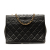 Chanel B Chanel Black Lambskin Leather Leather CC Quilted Lambskin Full Flap Italy