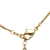 Christian Dior B Dior Gold Gold Plated Metal Rhinestone Pendant Necklace Italy