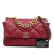 Chanel AB Chanel Red Lambskin Leather Leather Large Lambskin 19 Flap France