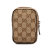 Gucci B Gucci Brown Beige Canvas Fabric GG Cigarette Case Italy