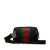 Gucci B Gucci Black Canvas Fabric Techno Web Belt Bag Italy