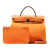 Hermès B Hermès Orange Canvas Fabric Toile Herbag Zip 31 France