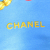 Chanel B Chanel Blue Silk Fabric Printed Scarf France