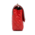 Chanel AB Chanel Red with Gray Lambskin Leather Leather Mini Lambskin Two-Tone Day Flap Italy