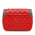 Chanel AB Chanel Red with Gray Lambskin Leather Leather Mini Lambskin Two-Tone Day Flap Italy