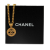 Chanel AB Chanel Gold Gold Plated Metal CC Round Pendant Necklace France