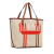 Hermès AB Hermès Brown Beige Canvas Fabric Pursangle Tote France