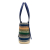 Loewe AB Loewe Blue with Multi Raffia Natural Material Stripe Tote Bag Spain