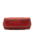 Christian Dior B Dior Red Dark Red Calf Leather Mini Embossed skin Cannage Studded Supple Lady Dior Italy