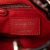 Christian Dior B Dior Red Dark Red Calf Leather Mini Embossed skin Cannage Studded Supple Lady Dior Italy