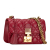Christian Dior B Dior Red Lambskin Leather Leather Small Lambskin Cannage DiorAddict Flap Italy