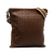 Bottega Veneta B Bottega Veneta Brown Calf Leather Intrecciato Crossbody Bag Italy