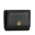 Gucci B Gucci Black Calf Leather GG Marmont Small Wallet Italy