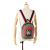 Gucci AB Gucci Brown Beige Coated Canvas Fabric GG Supreme Mystic Cat Backpack Italy