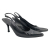 Stuart Weitzman slingbacks aus schwarzem Leder