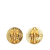 Chanel AB Chanel Gold Gold Plated Metal CC Clip On Earrings France