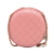 Chanel AB Chanel Pink Lambskin Leather Leather CC Quilted Lambskin Round Crossbody France